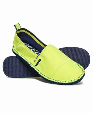 Superdry Hyper Espadrilles Férfi Cipő Sötétkék/Sárga | GUVKA3290